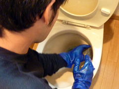 トイレのクリーニングの手順3